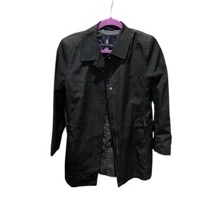 London Fog- Trench-Rain Jacket-Women’s Size: Medium-Color: Black!!